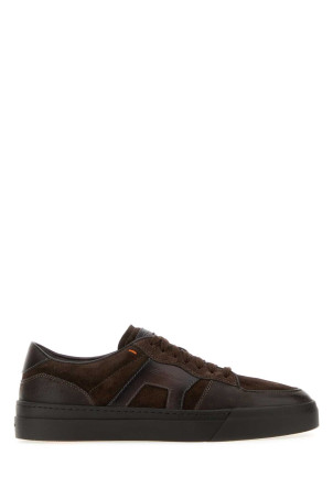 Brown leather and suede DBS-Sport  sneakers SANTONI (MBGT22221SMOTGEU)