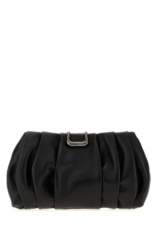 Black leather clutch BRUNELLO CUCINELLI (MBPLB2830P)
