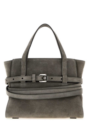 Grey suede Moschino Tie Me handbag MOSCHINO (MC4011PP1POF0)