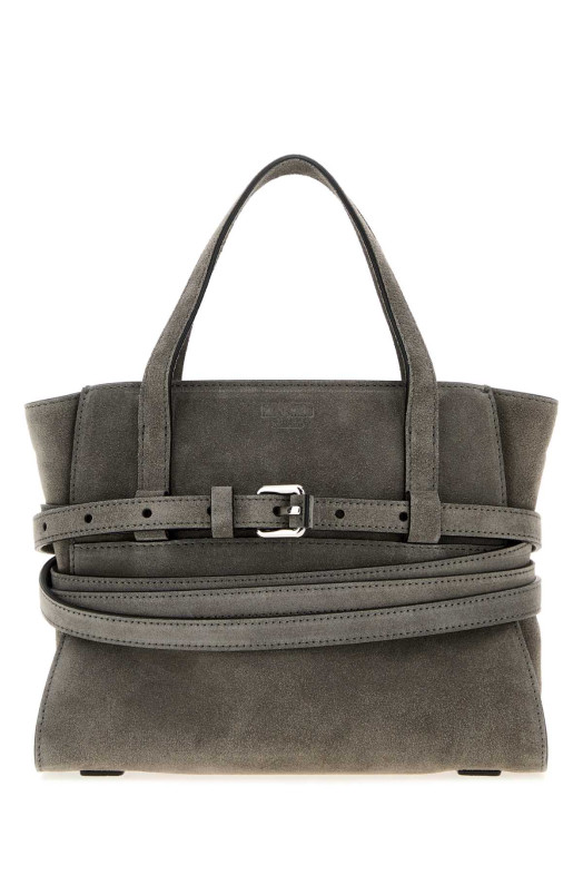 Grey suede Moschino Tie Me handbag MOSCHINO (MC4011PP1POF0)