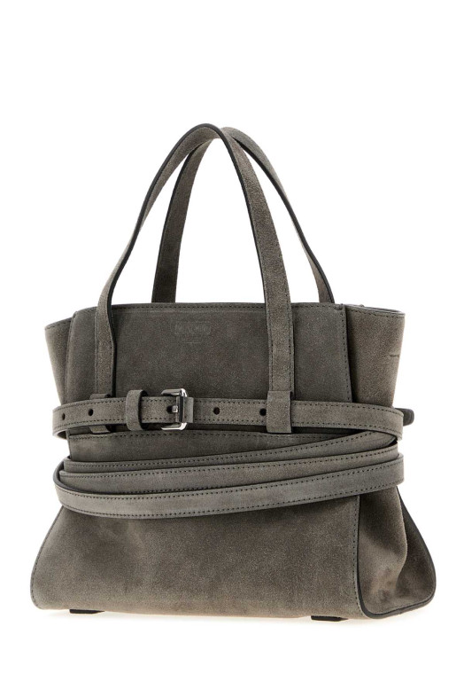Grey suede Moschino Tie Me handbag MOSCHINO (MC4011PP1POF0)
