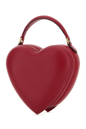 Red nappa leather Love Me Bag handbag Gray MOSCHINO (MC4137PP1OOA0)