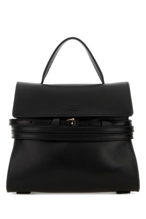 Black nappa leather small Tie Me handbag MOSCHINO (MC4163PP0OOA0)