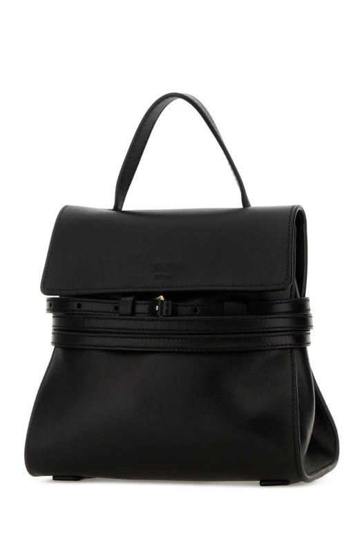 Black nappa leather small Tie Me handbag MOSCHINO (MC4163PP0OOA0)