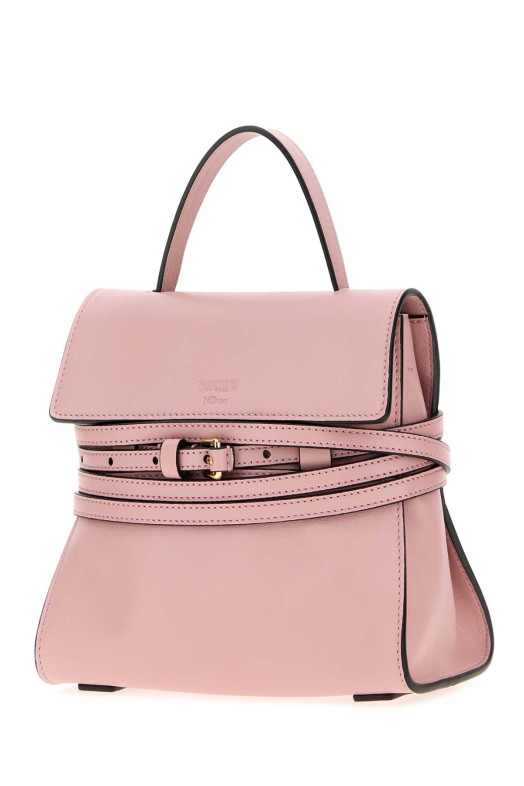 Pink nappa leather small Moschino Tie Me handbag Red MOSCHINO (MC4163PP1POA0)