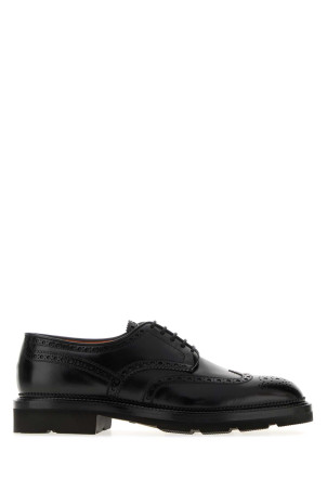 Black leather Emil lace-up shoes SANTONI (MCCO15761JL4GNTG)