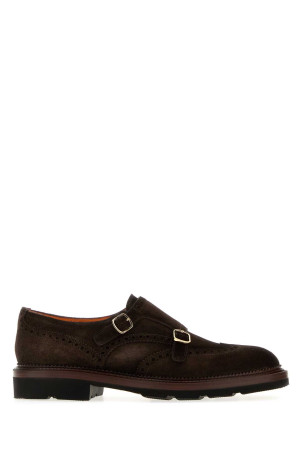 Brown suede Kalama loafers SANTONI (MCCO19160JL4GRVR)