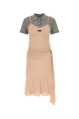 Pink silk dress MIU MIU (MF6119SOOO18JK)