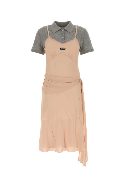 Pink silk dress MIU MIU (MF6119SOOO18JK)