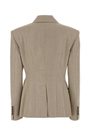 Cappuccino twill blazer BRUNELLO CUCINELLI (MG5177241P)