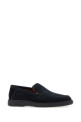 Navy blue suede Derision loafers SANTONI (MGDT17824OOTKSVU)