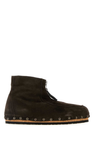 Dark brown suede ankle boots MAGLIANO (MGFW25FO01622)