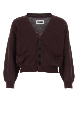 Aubergine cotton cardigan MAGLIANO (MGSS26CA03012)