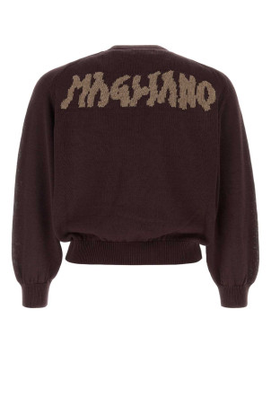 Aubergine cotton cardigan MAGLIANO (MGSS26CA03012)