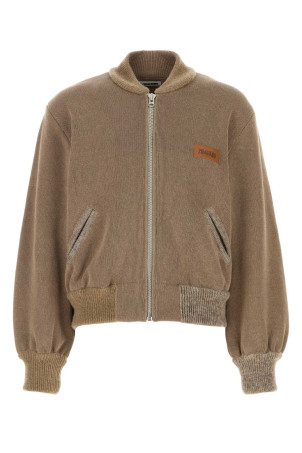 Biscuit cotton blend bomber jacket MAGLIANO (MGSS26JA01192)