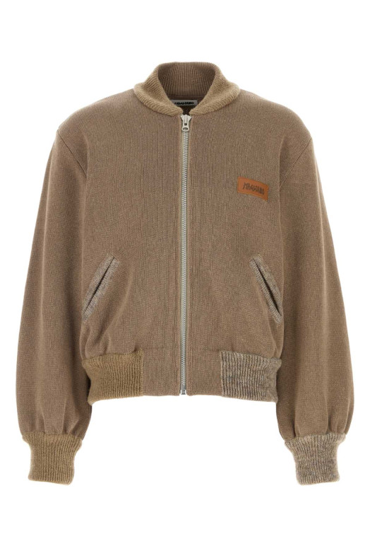 Biscuit cotton blend bomber jacket MAGLIANO (MGSS26JA01192)