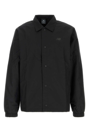 Black polyester jacket Black NEW BALANCE (MJ61U6AJBK)