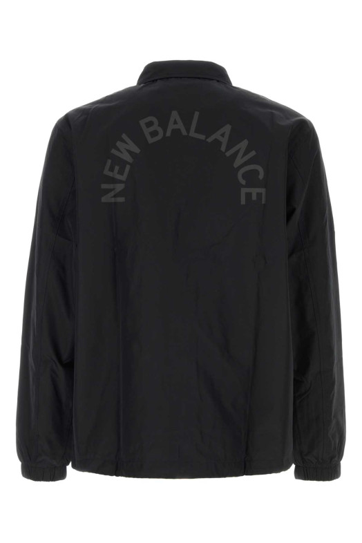 Black polyester jacket Black NEW BALANCE (MJ61U6AJBK)