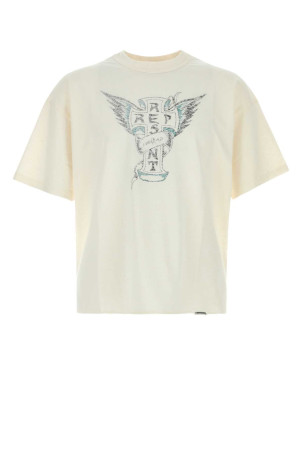 Ivory cotton blend t-shirt REPRESENT (MLM101141)