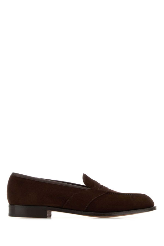 Brown suede Montpellier loafers EDWARD GREEN (MONTPELLIER)
