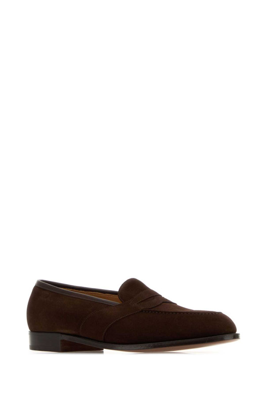 Brown suede Montpellier loafers EDWARD GREEN (MONTPELLIER)