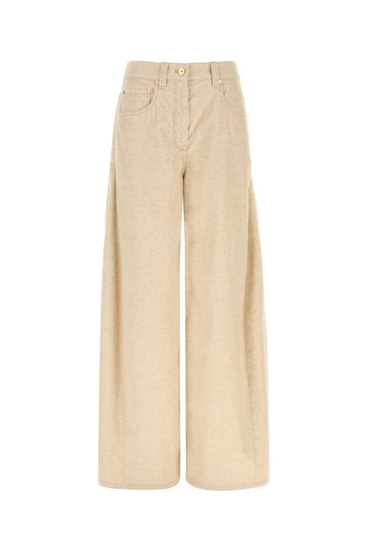 Sand corduroy wide-leg pant BRUNELLO CUCINELLI (MP185P4059)