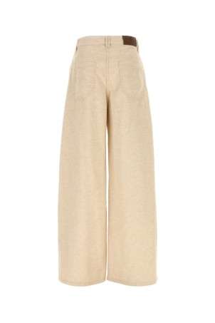 Sand corduroy wide-leg pant BRUNELLO CUCINELLI (MP185P4059)