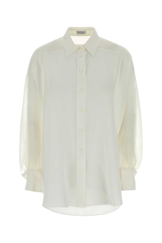 White silk shirt BRUNELLO CUCINELLI (MP993M1A06)