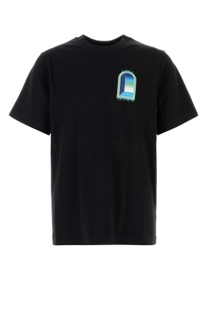 Black cotton t-shirt CASABLANCA (MPF26JTS00115)