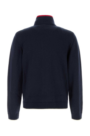 Navy blue wool cardigan Blue CASABLANCA (MPF26KW84501)