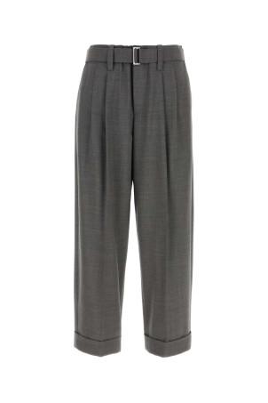 Grey stretch wool blend pant BRUNELLO CUCINELLI (MPW07P8995)