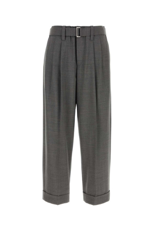 Grey stretch wool blend pant BRUNELLO CUCINELLI (MPW07P8995)