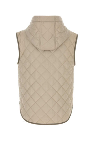 Sand nylon sleeveless jacket BRUNELLO CUCINELLI (MR4057999P)