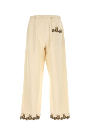 Cream wool joggers Beige BODE (MRF25BT037)