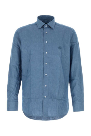 Air force blue chambray shirt ETRO (MRIB000299SA5G4)