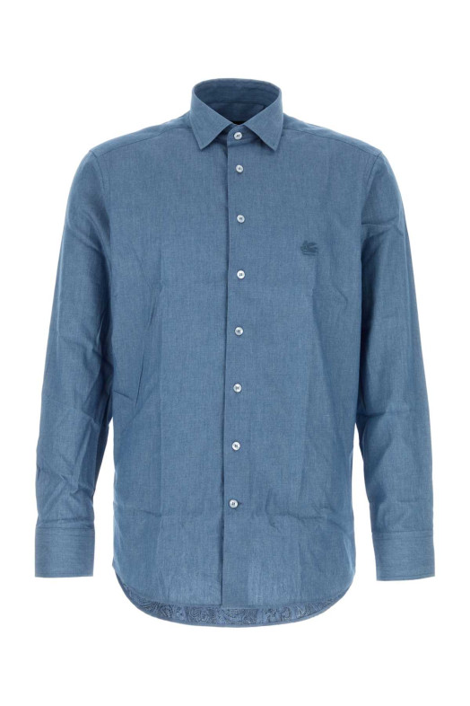 Air force blue chambray shirt ETRO (MRIB000299SA5G4)