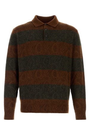 Embroidered wool polo shirt ETRO (MRKF0028AK1CV)