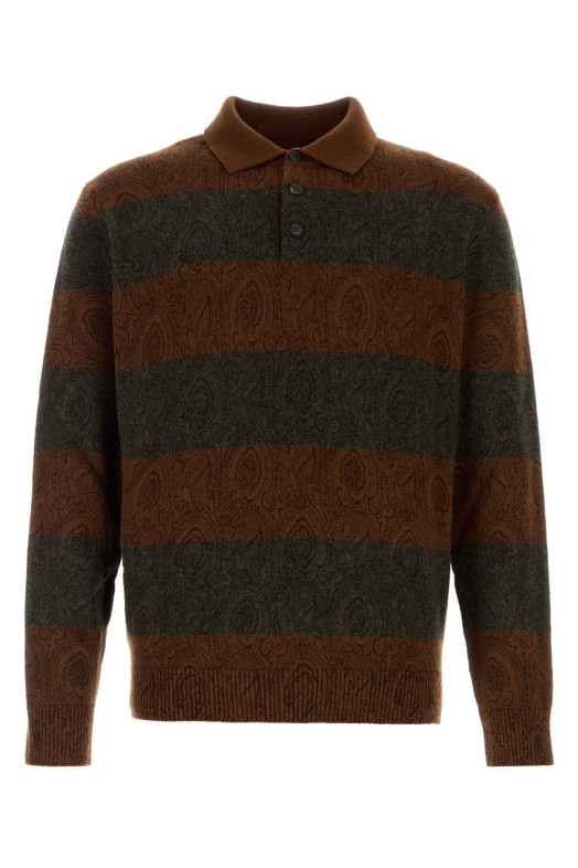 Embroidered wool polo shirt ETRO (MRKF0028AK1CV)