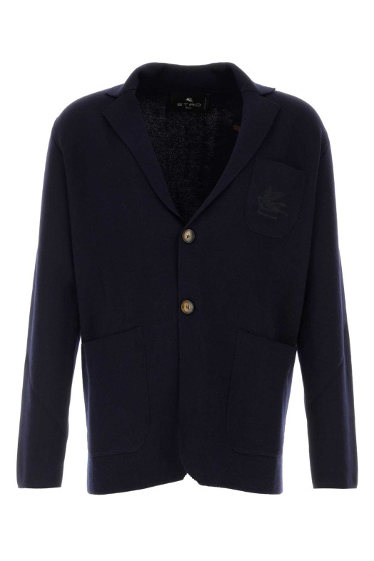 Navy blue wool blend blazer ETRO (MRKH0011AU12O)