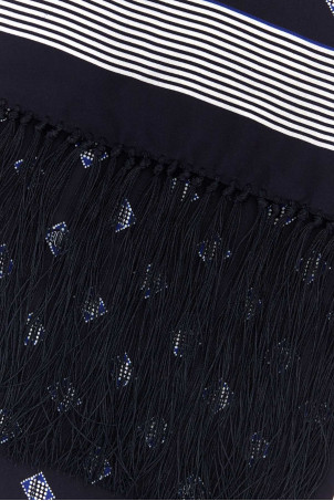 Printed silk scarf Black BODE (MRS26AC002)