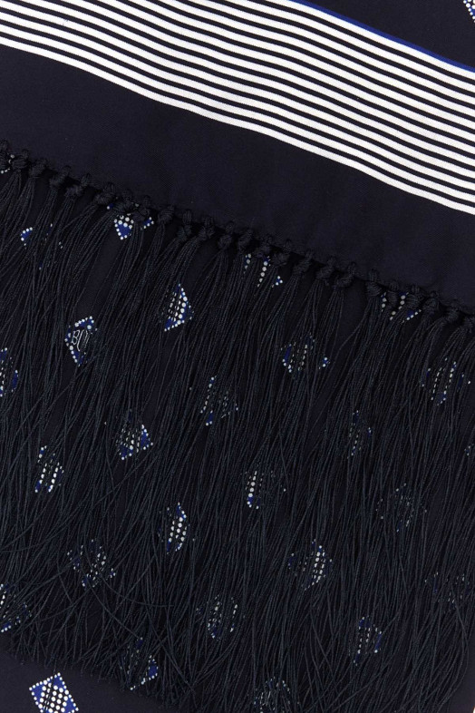 Printed silk scarf Black BODE (MRS26AC002)
