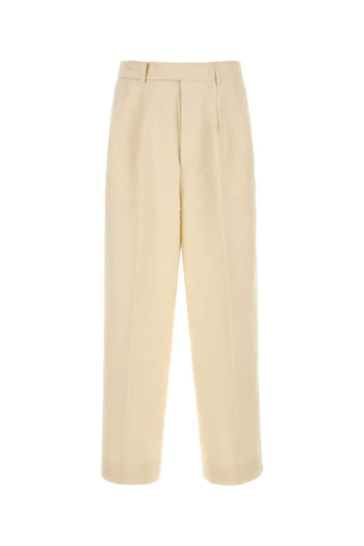 Cream viscose blend wide-leg pant Beige BODE (MRS26BT023)