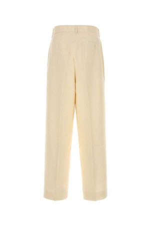 Cream viscose blend wide-leg pant Beige BODE (MRS26BT023)
