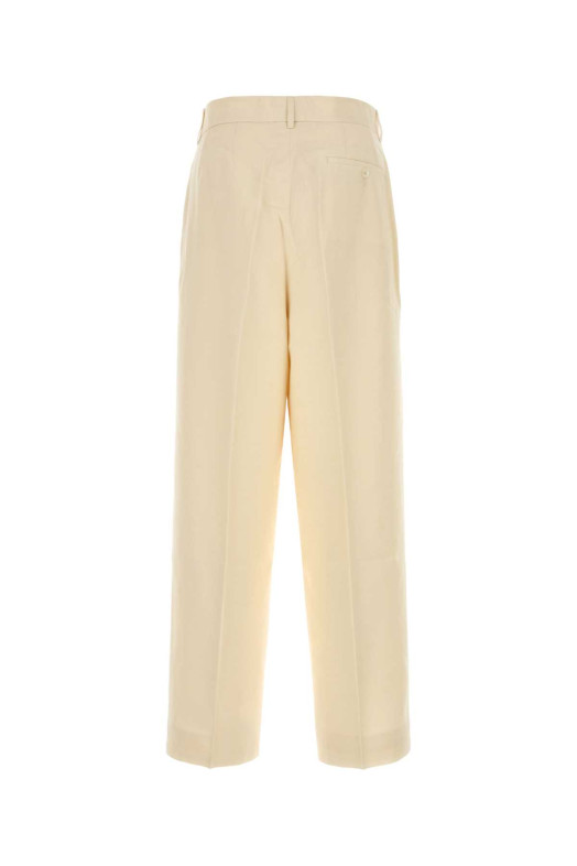 Cream viscose blend wide-leg pant Beige BODE (MRS26BT023)