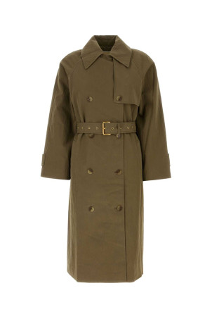 Army green cotton blend trench coat MICHAEL BY MICHAEL KORS (MS620FLKMY)