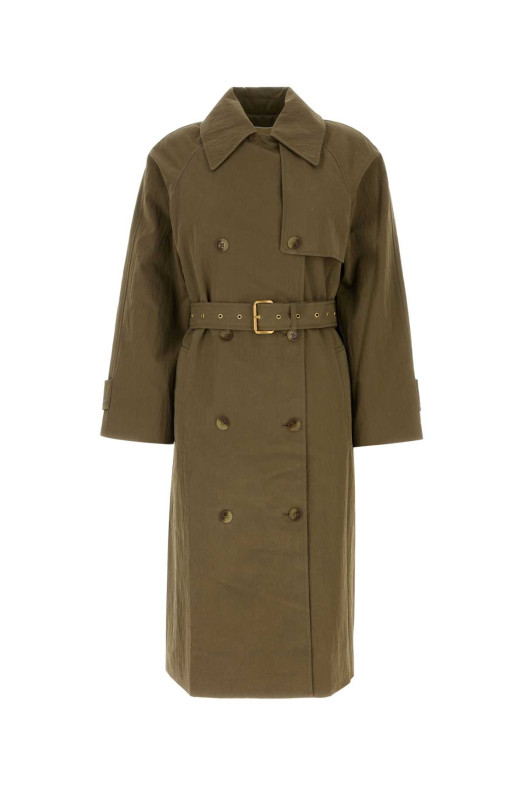 Army green cotton blend trench coat MICHAEL BY MICHAEL KORS (MS620FLKMY)