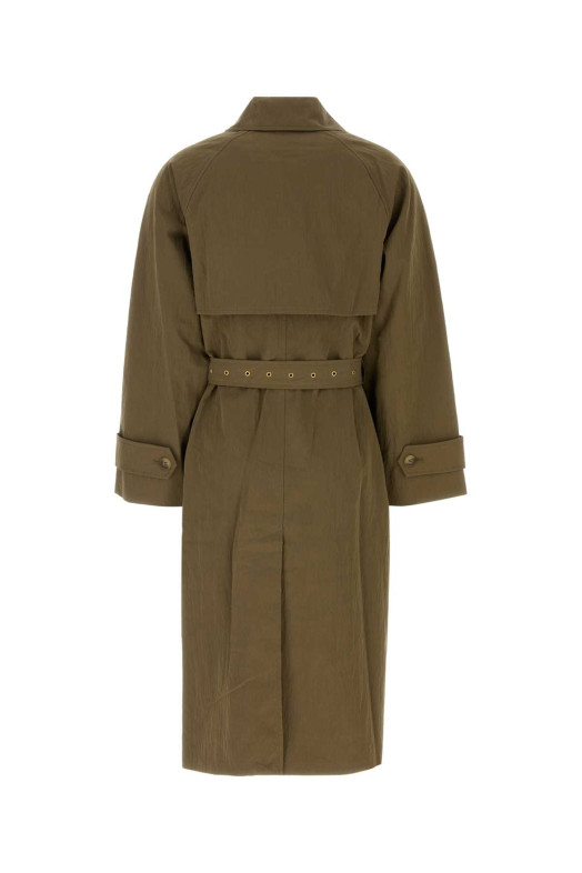 Army green cotton blend trench coat MICHAEL BY MICHAEL KORS (MS620FLKMY)