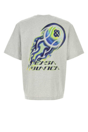 Grey cotton oversize t-shirt CASABLANCA (MSP26JTS04402)