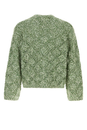 Melange green wool blend oversize Abain cardigan SEFR (MSS26ABAINZ)