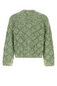 Melange green wool blend oversize Abain cardigan SEFR (MSS26ABAINZ)